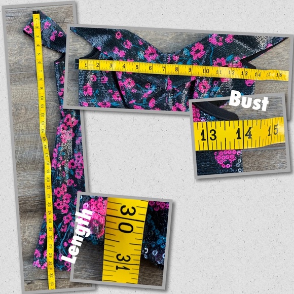 NWT WAYF Black Off the Shoulder Sequin Dress - Picture 8 of 8